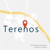 Mapa com localização da Agência AC TERENOS