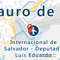 Mapa com localização da Agência AC TERM CARG AER SALVADOR
