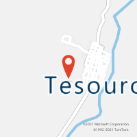 Mapa com localização da Agência AC TESOURO