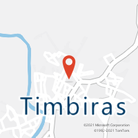Mapa com localização da Agência AC TIMBIRAS