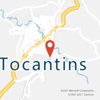 Mapa com localização da Agência AC TOCANTINS