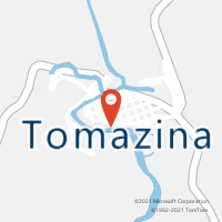 Mapa com localização da Agência AC TOMAZINA