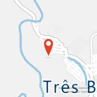 Mapa com localização da Agência AC TRES BARRAS