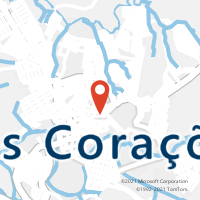 Mapa com localização da Agência AC TRES CORACOES