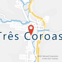 Mapa com localização da Agência AC TRES COROAS
