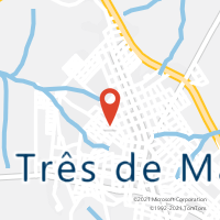 Mapa com localização da Agência AC TRES DE MAIO