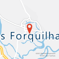 Mapa com localização da Agência AC TRES FORQUILHAS