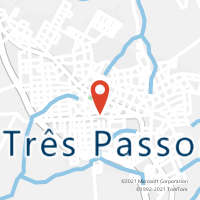 Mapa com localização da Agência AC TRES PASSOS