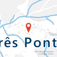 Mapa com localização da Agência AC TRES PONTAS
