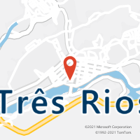 Mapa com localização da Agência AC TRES RIOS