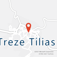 Mapa com localização da Agência AC TREZE TILIAS