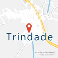 Mapa com localização da Agência AC TRINDADE