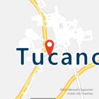Mapa com localização da Agência AC TUCANO