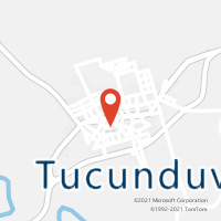 Mapa com localização da Agência AC TUCUNDUVA