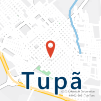 Mapa com localização da Agência AC TUPA