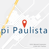 Mapa com localização da Agência AC TUPI PAULISTA