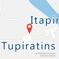 Mapa com localização da Agência AC TUPIRATINS