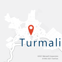 Mapa com localização da Agência AC TURMALINA