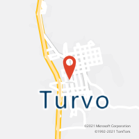 Mapa com localização da Agência AC TURVO