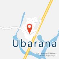 Mapa com localização da Agência AC UBARANA