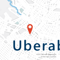 Mapa com localização da Agência AC UBERABA