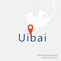 Mapa com localização da Agência AC UIBAI