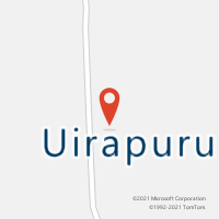 Mapa com localização da Agência AC UIRAPURU