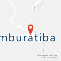 Mapa com localização da Agência AC UMBURATIBA