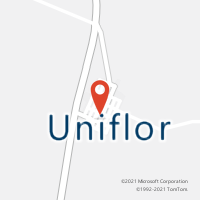 Mapa com localização da Agência AC UNIFLOR