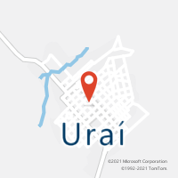 Mapa com localização da Agência AC URAI