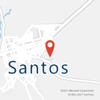 Mapa com localização da Agência AC URBANO SANTOS