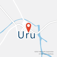 Mapa com localização da Agência AC URU