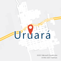 Mapa com localização da Agência AC URUARA