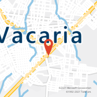 Mapa com localização da Agência AC VACARIA