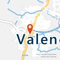 Mapa com localização da Agência AC VALENCA