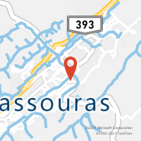 Mapa com localização da Agência AC VASSOURAS