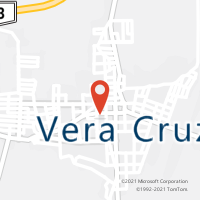 Mapa com localização da Agência AC VERA CRUZ