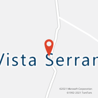 Mapa com localização da Agência AC VISTA SERRANA