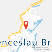 Mapa com localização da Agência AC WENCESLAU BRAZ