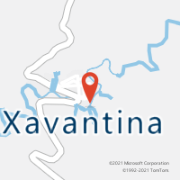 Mapa com localização da Agência AC XAVANTINA