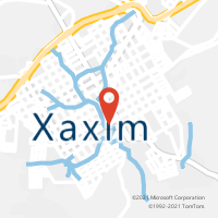 Mapa com localização da Agência AC XAXIM