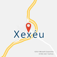 Mapa com localização da Agência AC XEXEU