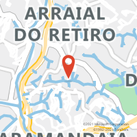 Mapa com localização da Agência ACF EDGAR SANTOS