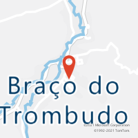 Mapa com localização da Agência AGC BRACO DO TROMBUDO