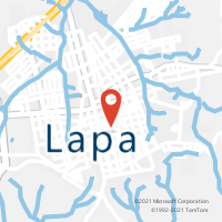 Mapa com localização da Agência AGC BUTIA DA LAPA