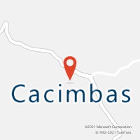 Mapa com localização da Agência AGC CACIMBAS