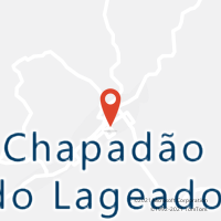 Mapa com localização da Agência AGC CHAPADAO DO LAGEADO