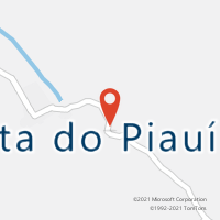 Mapa com localização da Agência AGC FLORESTA DO PIAUI