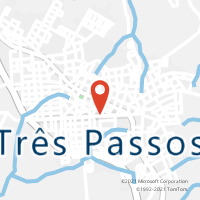 Mapa com localização da Agência AGC FLORESTA TRES PASSOS