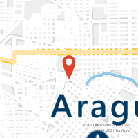 Mapa com localização da Agência AGC FLORESTINA